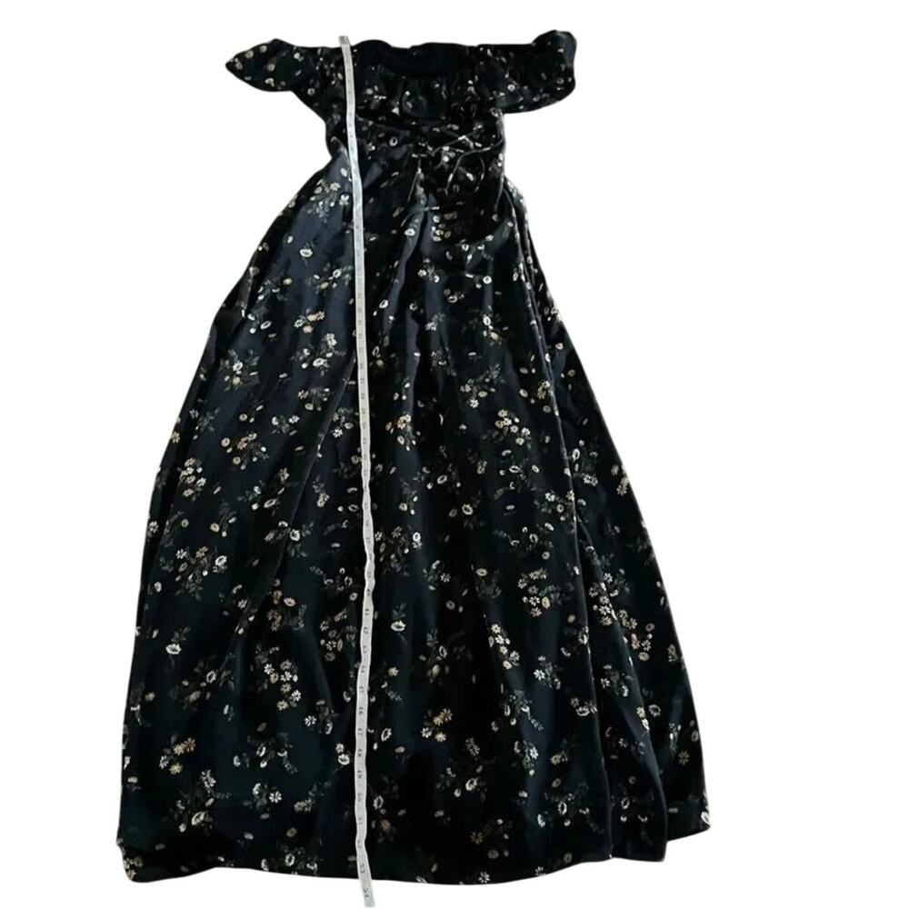 VICI Wagner Floral Off The Shoulder Lace Up Maxi Dress Size Small - Picture 10 of 14